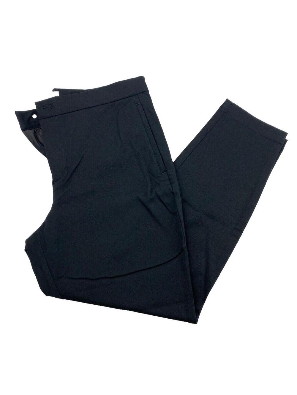 Gap Skinny High Rise Pants Size 14P Ladies Black Zipper Pockets New